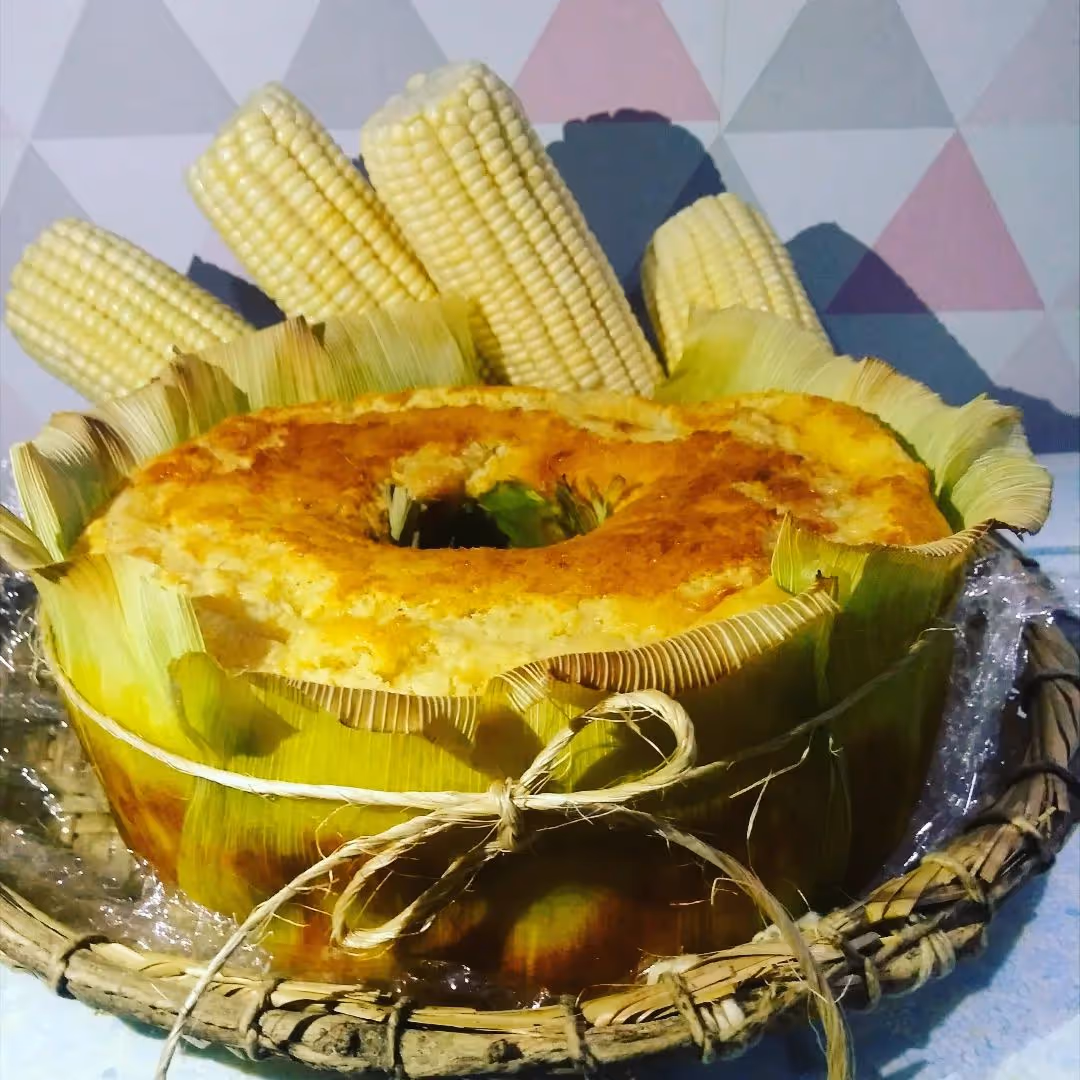 Bolo de Milho na Palha